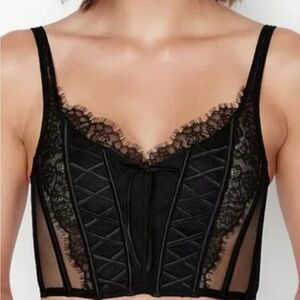 Victoria’s Secret Unlined Lace-Up Corset Top